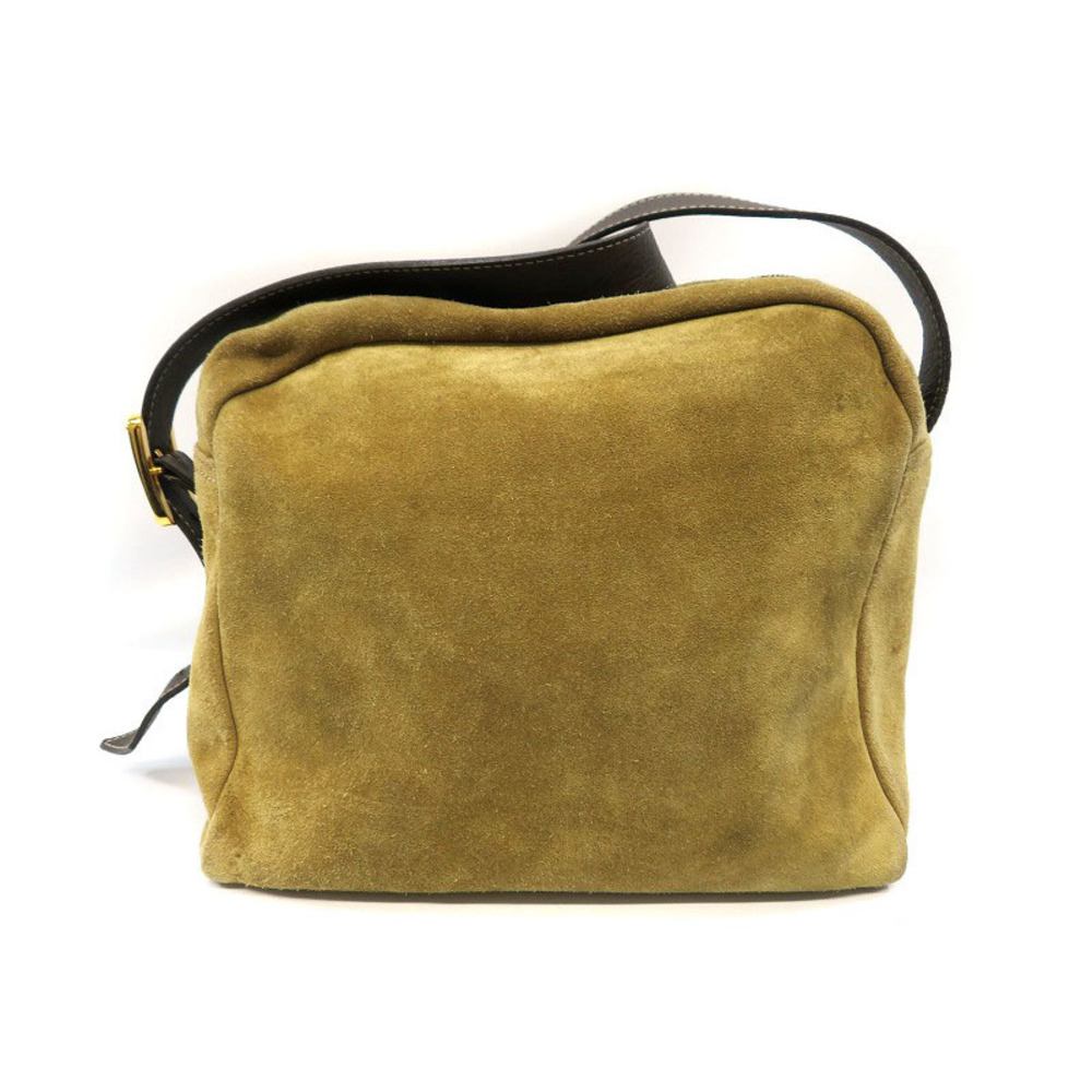 LOEWE suede shoulder bag brown logo leather - Picture 2 of 11